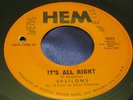 Hear Rare Northern Soul 45: Epsilons on Hem 1003 Mind in a Bind & It's All Right