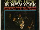 CANNONBALL ADDERLEY SEXTET “In New York” jazz LP on RIVERSIDE DG NM