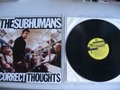 The Subhumans Incorrect Thoughts LP orig Friends Records Canada punk