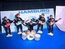 THE BEATLES  Hand Painted LEAD (METAL) FIGURES Hamburg - ALL FIVE BAND MEMBERS 