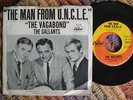 RARE PICTURE SLEEVE 45 rpm THE GALLANTS on Capitol lb MAN FROM U.N.C.L.E Axelrod
