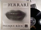 LUC FERRARI . Presque rien N°2  &  Promenade symphonique . LP INA / GRM 9104 FE