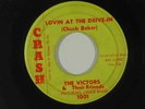 THE VICTORS r&r 45 LOVIN' AT THE DRIVE-IN / RETURN OF THE FUNGUS   VG TO VG+