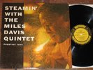 STEAMIN' WITH THE MILES DAVIS QUINTET PRESTIGE 7200 PRLP7200 DEEP GROOVE RVG