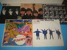 #THE BEATLES: COLLECTION OF 5 RARE YELLOW /BLACK 1ST LABEL MONO BEATLES LPs