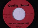 ANNA RAYE: Will You Love My Child / Will You Be There 45 rare Soul