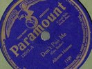 Alberta Hunter, Don't Pan Me (take 1), Daddy Blues, Paramount 12001 78 rpm