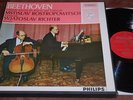 Richter Rostropovich Beethoven 5 Cello Sonatas Dutch Philips 2 LP-Box NM