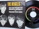 BEATLES 45 Do You Know A Secret? VEE JAY label w/ PICTURE SLEEVE