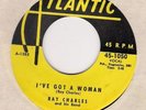 Ray Charles 45 Atlantic Yellow/Black 1050 I've Got A Woman ^ Come Back KILLER