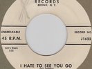Baby Washington-I Hate To See You Go DOO WOP 45 HEAR