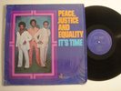PEACE, JUSTICE AND EQUALITY It's Time LP STONE GOLD Private Press Soul Funk