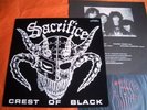 SACRIFICE - CREST OF BLACK  Japan Mega rare    GIZM,SABBAT ++