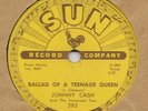 JOHNNY CASH 78 Ballad Of A Teenage Queen SUN 283