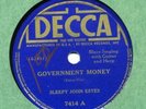 Decca 7414 SLEEPY JOHN ESTES Government Money w HAMMIE NIXON & CHARLIE PICKET E