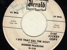ROCKABILLY on HERALD--RONNIE PEARSON--HEAR BOTH-1958 PROMO