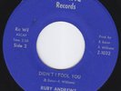RUBY ANDREWS Didn't I Fool You SISTER FUNK 45 LISTEN crossover dancer RARE 45