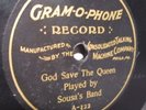 SOUSA'S BAND god save the queen GRAM-O-PHONE A-322 78 7