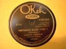 LONNIE JOHNSON VICTORIA SPIVEY Toothache Blues / Part 2 OKEH 8744