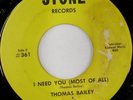 rare Soul Funk 45 THOMAS BAILEY on STONE Hear
