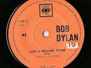 BOB DYLAN LIKE A ROLLING STONE RAREST ISRAEL ISRAELI 7