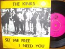 THE KINKS Set Me Free Orig. Sweden Pye PS 45 Mint- 1967