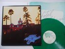 EAGLES HOTEL CALIFORNIA LP GREEN VINYL INNER POSTER G/FOLD IMPORT NR MINT (2)