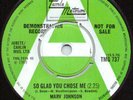 Green & White Motown Demo - Marv Johnson - So Glad You Chose Me - TMG 737