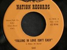 Crossover Soul 45 SILK on NATION Falling In Love Isn't Easy/Come Over Here HEAR