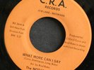 Sweet Soul 45 THE NOTATIONS on CRA What More Can I Say/Leading Lady rare LISTEN