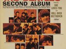 THE BEATLES SECOND ALBUM Orig '64 Capitol T2080 Rainbow MONO LP An EX/EX Beauty
