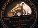 MARK SHERIDAN MUSIC HALL SINGLE SIDED 78RPM 25/10/1910 