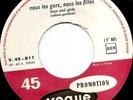 JOHNNY HALLYDAY  SP VOGUE 45-811 PROMO LABEL DIFFERENT 