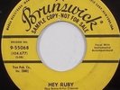 ARTHUR OSBORNE rockabilly 45 HEAR promo BRUNSWICK 9 55068 hey ruby