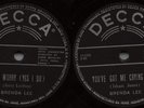 78 RPM - BRENDA LEE - DO I WORRY - 1961 - RARE