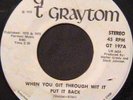 City Council Ltd 45 GRAYTOM When You Git Through RARE FUNK CAROLINA