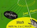 BACH Solo Cello Suite no.3 / ENRICO MAINARDI  London  LPS 403