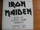 2LP IRON MAIDEN - LIVE AT EMPIRE CLUB COLOGNE