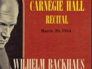 WILHELM BACHAUS at CARNEGIE Hall March 30th 1954 London 2LPs
