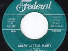 45-BLUES-H-BOMB FERGUSON on FEDERAL-I'M SO LONELY/MARY LITTLE MARY-NICE