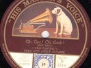 RARE FRED & ADELE ASTAIRE 78 OH GEE OH GOSH /WHICHNESS OF WHATNESS HMV B1719 E-