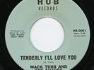 LISTEN - Rare Popcorn 45 - Mack Tubb - Tenderly I'll Love You - Mint minus