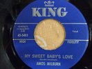 AMOS MILBURN MY SWEET BABY'S LOVE BLACK ROCKER R&B POPCORN STROLLER KING 45-5483