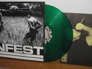 INFEST SLAVE LP GREEN VINYL spazz/crossed out/siege/dropdead/septic death/punk