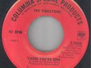 Northern Soul US 45 - VIBRATIONS - Cause You're Mine - Columbia SP (70's Press)