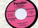 THE PACKARDS 1956 VERY RARE DooWop 45 VG++ DING DONG /Dream Of Love PARADISE 105