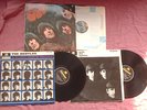 BEATLES-3 ORIGINAL MONO YELLOW/BLACK PARLOPHONE LPS RUBBER SOUL,etc