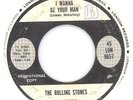 Rolling Stones I Wanna Be Your Man Not Fade Away US DJ Promo Single Beatles 45