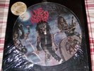 Slayer Live Undead original 85 Vinyl LP picture disc Rare GRAY GREY PURPLE RIM