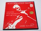 Bach suites cello BWV 1007-1012 André Navarra solo  Box 3LPs Calliope 164143 NM